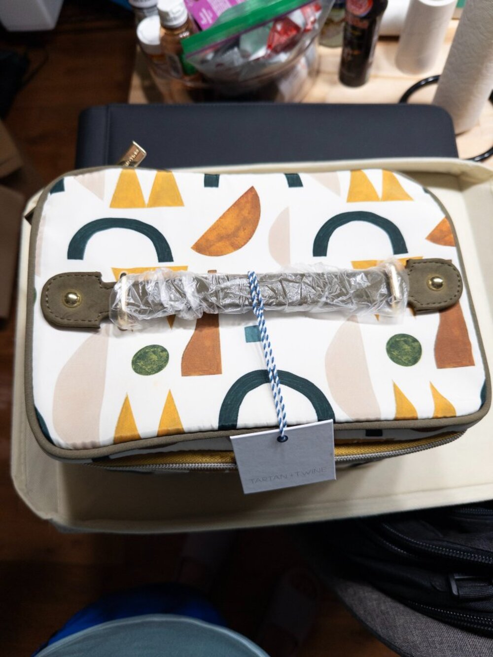 Tartan + Twine Deluxe Weekender Cosmetic Bag in the "Autumn Flash"